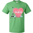 thumbnail image 3 of Inktastic Let's Go to Paris with Pink Heart and Eiffel Tower T-Shirt, 3 of 5