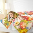 thumbnail image 5 of Feelyou Cartoon Red Mushroom Bedding Comforter Set for Kids, Dreamy Fairy Tale Twin Comforter Sets, Kawaii Jungle Flower Reversible Bedding Set, Ultra Soft Bedroom Decor, 2 Pieces, 5 of 9
