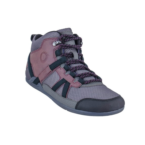 Xero Shoes DayLite Hiker - Women's Barefoot-Inspired Minimalist Lightweight Hiking Boot - Zero Drop Trail Shoe - Burgndy/Black