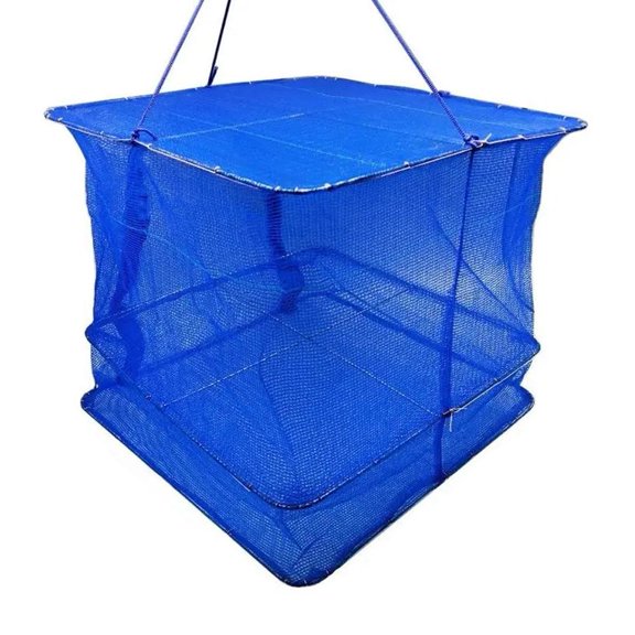 Folding Drying Fish Net Anti-fly Fishing Net Drying Fish Drying Cage Drying Net- A7Q1