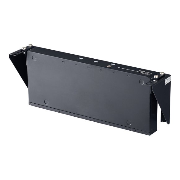 StarTech.com 2U Vertical Wall Mount Patch Panel Bracket - Steel Rack Mount Bracket w/Hardware for 19" Network, Server and Data Equipment (RK219WALLV) - Mounting bracket - wall mountable - black - 2U - 19" - for P/N: SV831DUSBUK