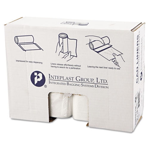 Inteplast Group High-Density Can Liner 33 x 39 33gal 16mic Clear 25/Roll 10 Inteplast Group High-Density Can Liner 33 x 39 33gal 16mic Clear 25/Roll 10