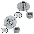 thumbnail image 5 of Detroit Axle - Front Brake Kit for 2008 2009 2010 2011 Ford Focus Wheel Bearing Hubs Brake Rotors Ceramic Brakes Pads Replacement, 5 of 7