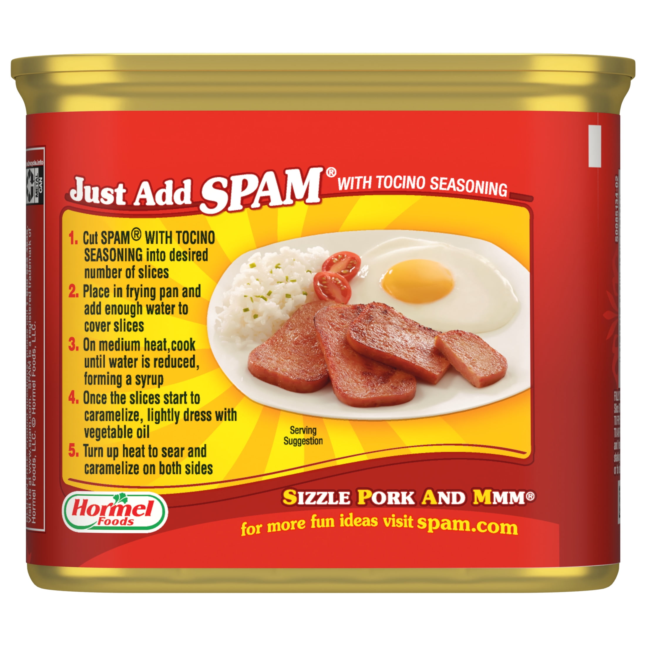 SPAM With Tocino Seasoning, 12 oz Can (12-pack)