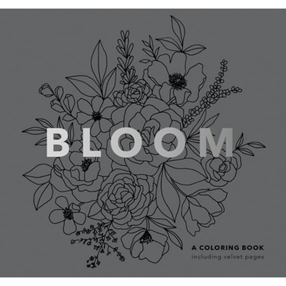 Pre-Owned Bloom (Mini): Pocket-Sized Stocking Stuffer 5-Minute Floral Coloring Book for Kids, Teens and Adults (Paperback) 1950968812 9781950968817