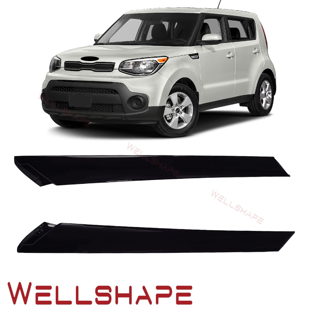 Fits Kia Soul 20142019 Front Windshield Pillar Trim Exterior Molding Garnish Pair Right & Left