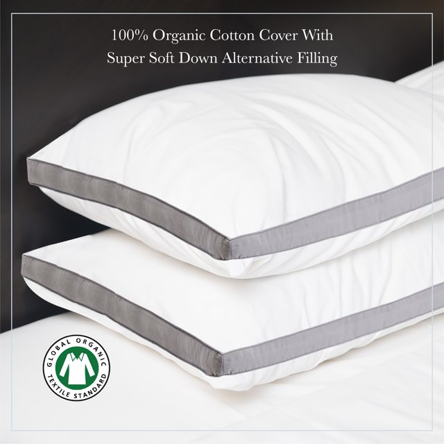 Down Alternative Gusset Organic Cotton Pillow