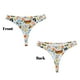 thumbnail image 3 of Balery Insects and Flowers Tangas de Algodón para Mujer con Estampado – Ropa Interior Sexy, Transpirable, G-string-Large, 3 of 6