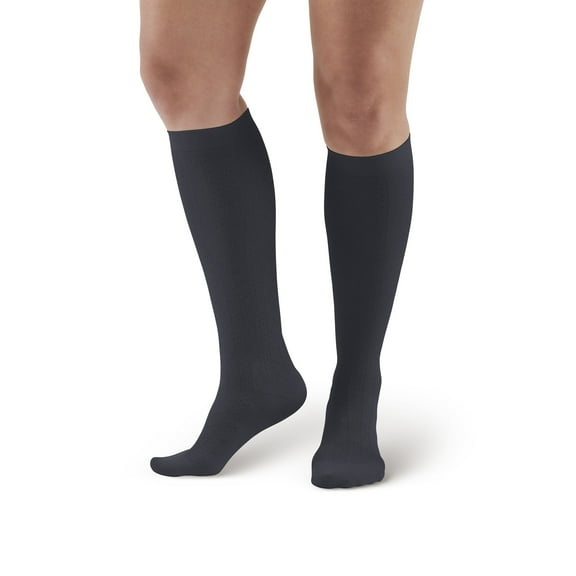 Ames Walker AW 109A Women's Patterned Knee High Dress Socks 15-20 mmHg