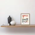 thumbnail image 2 of Sunset in Winter Landscape Boho Modern Folk Art Artwork Framed Wall Art Print 9X7 Inch, 2 of 5