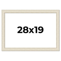 28x19 Frame White Real Wood Picture Frame Width 1.75 inches | Interior Frame Depth 0.5 inches |