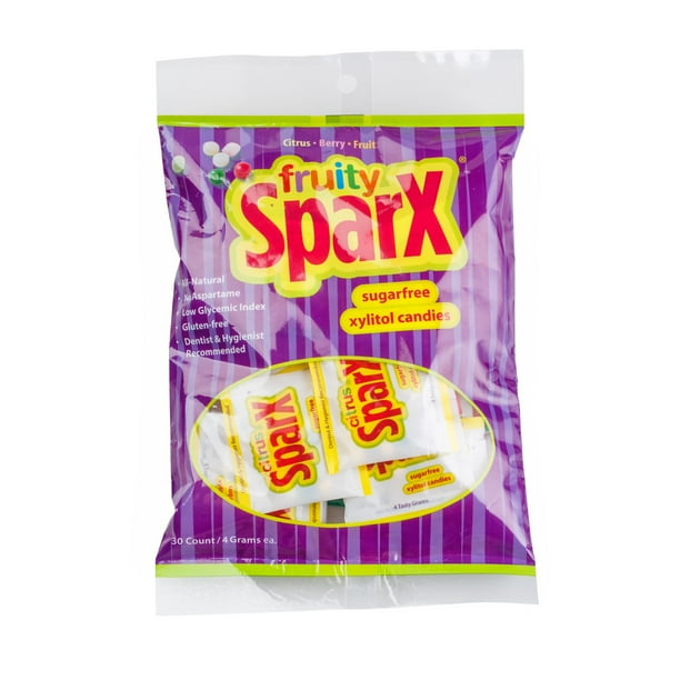 SparX Xylitol Candy Packets, Mixed Flavors, 30 Ct