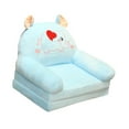 thumbnail image 3 of Sofá infantil plegable, silla infantil para sala de juegos o sala de estar. Elefante 2 Capas, 3 of 9