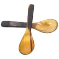 thumbnail image 3 of EeaseMX 2 cucharas de cuerno de buey para arroz, para caviar, mostaza, mermelada, postres, artículos para el hogar, 3 of 8