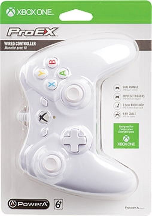PowerA Xbox One Pro Ex Wired Controller, White, 1414134-01 - image 2 of 7
