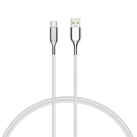 UPC: 0848116021331 | Cygnett CY2697PCUSA Armored White 3ft USB to USB-C Charging Cable