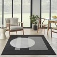 thumbnail image 7 of Nourison Modern Passion 4' x 6' Black/Grey Mid-Century Modern Indoor Rug, 7 of 7