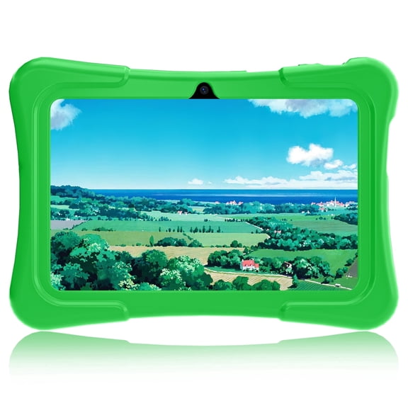 EDDBNi 7" Kids Tablet,6GB RAM 32GB ROM Android Tablet Computer for Children,parental controls,Eye Protection Toddler Tablet for Ages 4-12(green)