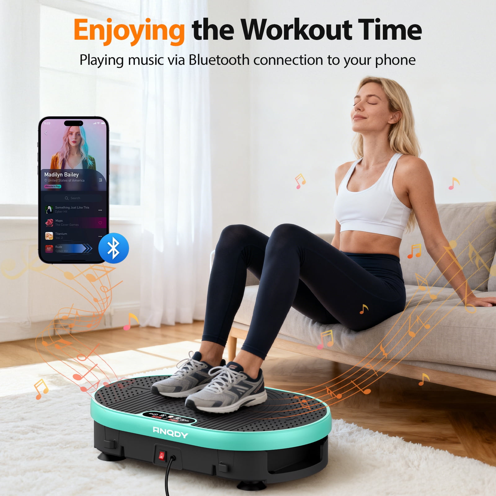 Anqdy Vibrate Plate Exercise Machine Clearance Whole Body Shake Plate Weight Loss Equipment