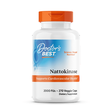 Doctor's Best Nattokinase, Non-GMO, Vegan, Gluten Free, 270 Veggie Caps