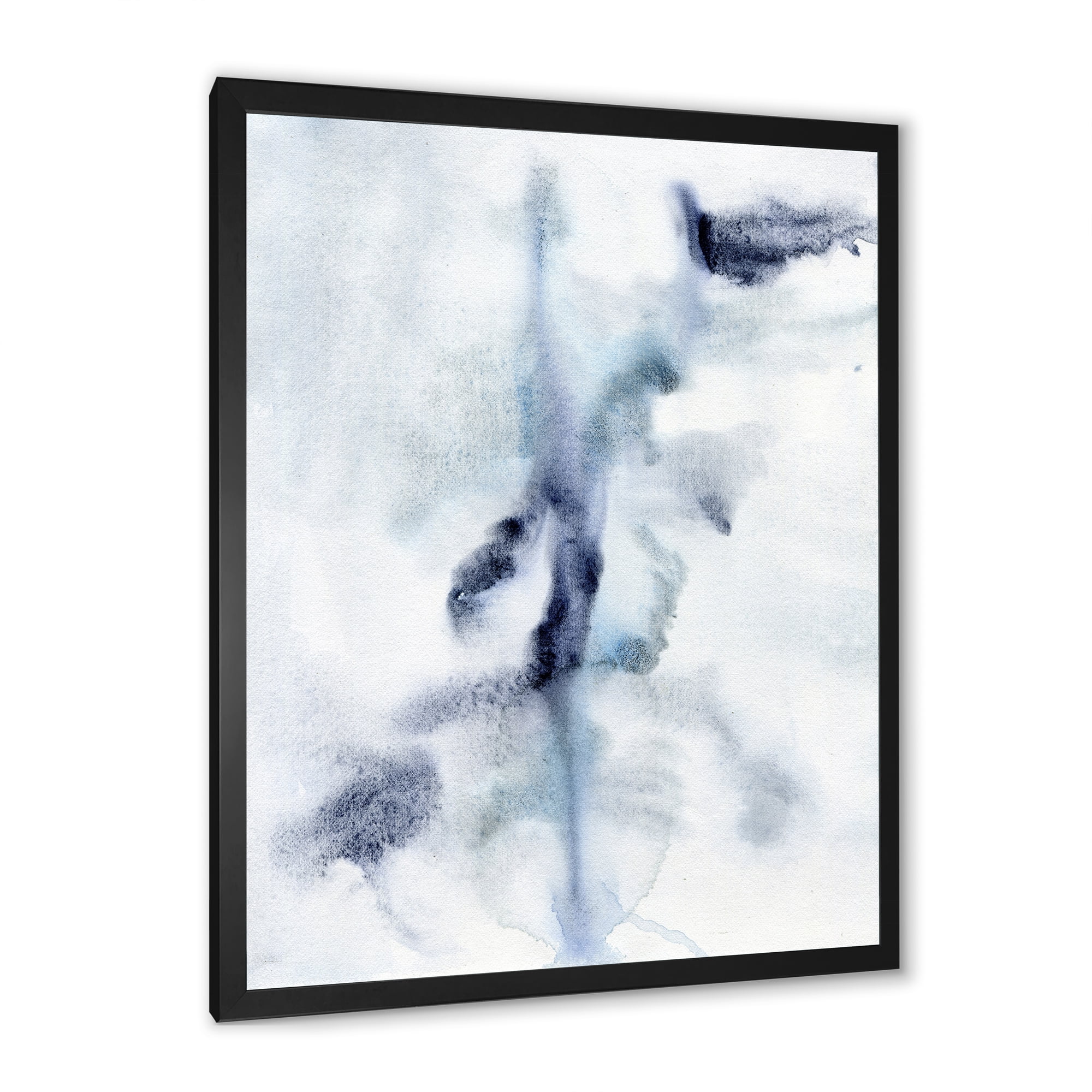 Designart 'Abstract Of Clouds Dark Blue Colored IV' Modern Framed Art Print