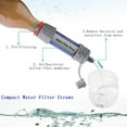 thumbnail image 2 of 2 Pack Water Filter Straw Protable Water Filtration System Personal Mini Outdoor Water Purifier Emergency And Survival Gear Camping Hiking Backpacking with Hydration Bag Can Be Washed, 2 of 8