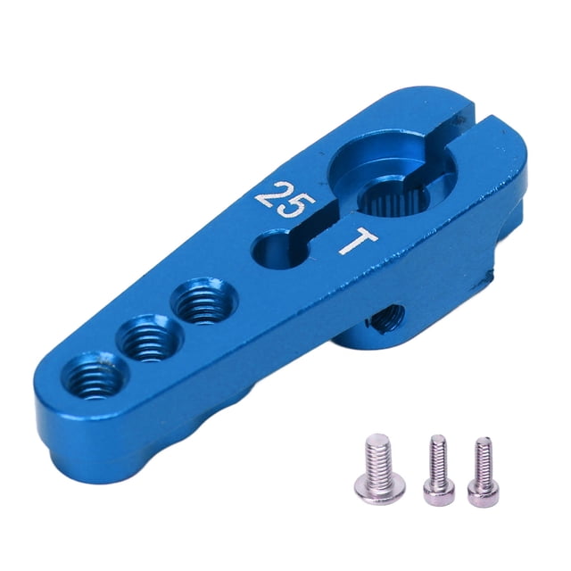 RC Voiture Servo Klaxons, Large Compatibilité Robuste Durable en Alliage d'Aluminium Réglables Conception Servo Klaxons pour 1/10 Voiture RC Rouge, Bleu, Noir