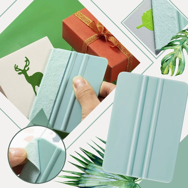 Vinyl Weeding Tool Scraper Square Scraper, Vinyl Applicator Craft Decal Scraper Tool Mint Squeegee 1Pcs/Pack &Craft&Stationery