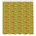 thumbnail image 3 of Ambesonne Christmas Tree Shower Curtain, Happy Holiday Vibe, 69"Wx70"L, Multicolor, 3 of 3