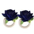 thumbnail image 2 of Napkin Buckle,2PCS/Bag Simulation Flower Napkin Napkin Holder Table Decoration Ultimate Comfort, 2 of 7