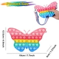 thumbnail image 4 of Bolso de hombro HUOGUO Butterfly Pop Purse para niñas, 4 of 5