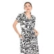thumbnail image 4 of Vestido camisero estampado tropical Roman Fashion /Juvenil, 2619 (Negro) negro CH, 4 of 5