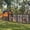 Brown Coop with Run, variant on Backyard Chicken Coop with Nesting Box, Weather Resistant Wooden Hen House, Walk-In Run Options, Fits 2-6 Chickens, Gray Coop with Run