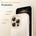 thumbnail image 4 of JETech Matte Case for iPhone 12 Pro Max 6.7-Inch, Shockproof Military Grade Drop Protection, Frosted Translucent Back Phone Cover, Anti-Fingerprint (Light Gold), 4 of 7