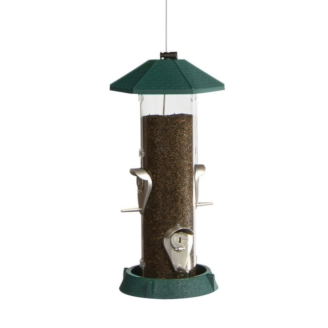North States 2-in-1 Hinged-Port Birdfeeder 4-Perch