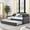 Dark Gray, variant on Waved Arms Decoration - Twin Daybed for Adding a Touch of Chic to Your Room
