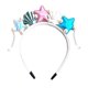 thumbnail image 1 of EeaseMX Diadema con temática oceánica, diseño de sirena y estrella de mar, accesorio para el cabello con diseño de concha, accesorio para disfraz infantil (azul), 1 of 7