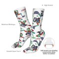 thumbnail image 4 of Xecao Dinosaur on Excavator2 Print Fashion No Heel Casual Crew Socks Cushioned Breathable for Men Women - Moisture wicking,Not easy to fade Suitable for daily, 4 of 7