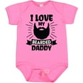 thumbnail image 3 of Inktastic I Love My Bearded Daddy with Beard Silhouette Boys or Girls Baby Bodysuit, 3 of 5