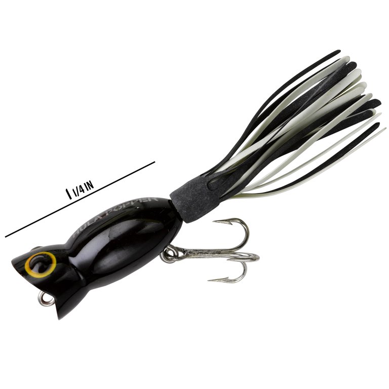black market fishing lures Pro Regular Bull Dawg Dark Bait Fish Fin Rage Tackle They give every big fish within listening distance a real wake Arbogast 3/16oz Hula Popper -