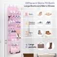 thumbnail image 2 of Organizador de zapatos MISSLO Over the Door, 20 pares, rosa, 2 of 7