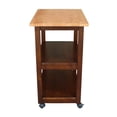 thumbnail image 4 of International Concepts Solid Wood Microwave Kitchen Cart, Cinnamon/Espresso, 4 of 9