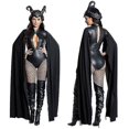 thumbnail image 1 of Conjunto De Disfraces De Reina Malvada Negra con Diadema, Disfraz De Cosplay De Halloween-i, 1 of 5