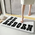 thumbnail image 2 of Unique Bargains Cute Letter Pattern Non-Slip Bath Rugs Soft Bath Floor Rug White 20" x 32", 2 of 7