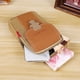 thumbnail image 4 of Minnieouse Exquisita artesanía, bolso deportivo para teléfono móvil para hombre, compañero para estilo de vida activo, bolso de mano para riñoneras caqui+longitudinal, 4 of 6