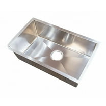 Lippert M6v-421572 Silver Stainless Steel 25" x 15" x 7" Inch Square Bowl Sink