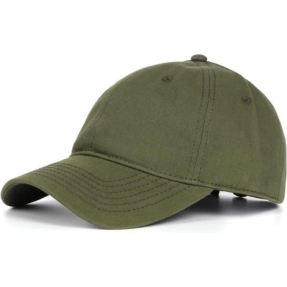 XL XXL Oversize Baseball Cap, 100% Cotton Adjustable Dad Hat for Big Heads 23.5"-25.5", Soft Crown Large Size Cap