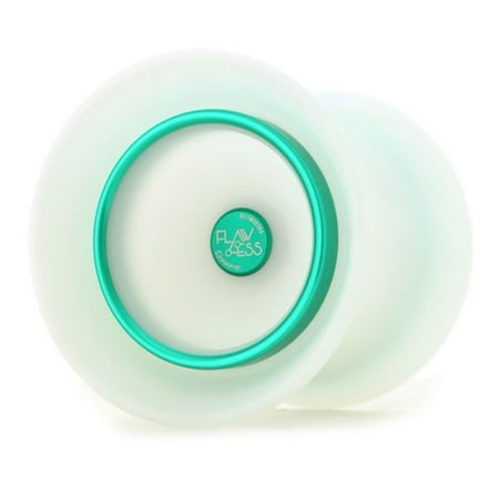 C3yoyodesign Flawless Yo-Yo - Off String YoYo - Rei Iwakura Signature Yo-Yo (White with Green Rim)