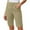 A01-Khaki, variant on Goodtrade8 Women Solid Stretch Twill Shorts Thin Waist Pull Regular Hiking Shorts Bermuda Summer Casual With Pockets