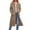 Khaki, variant on Women’s Long Hooded Zip Up Cardigan Casual Open Front Coat with Drawstring and Pockets Relaxed Fit Outerwear Jacket Green 2XL